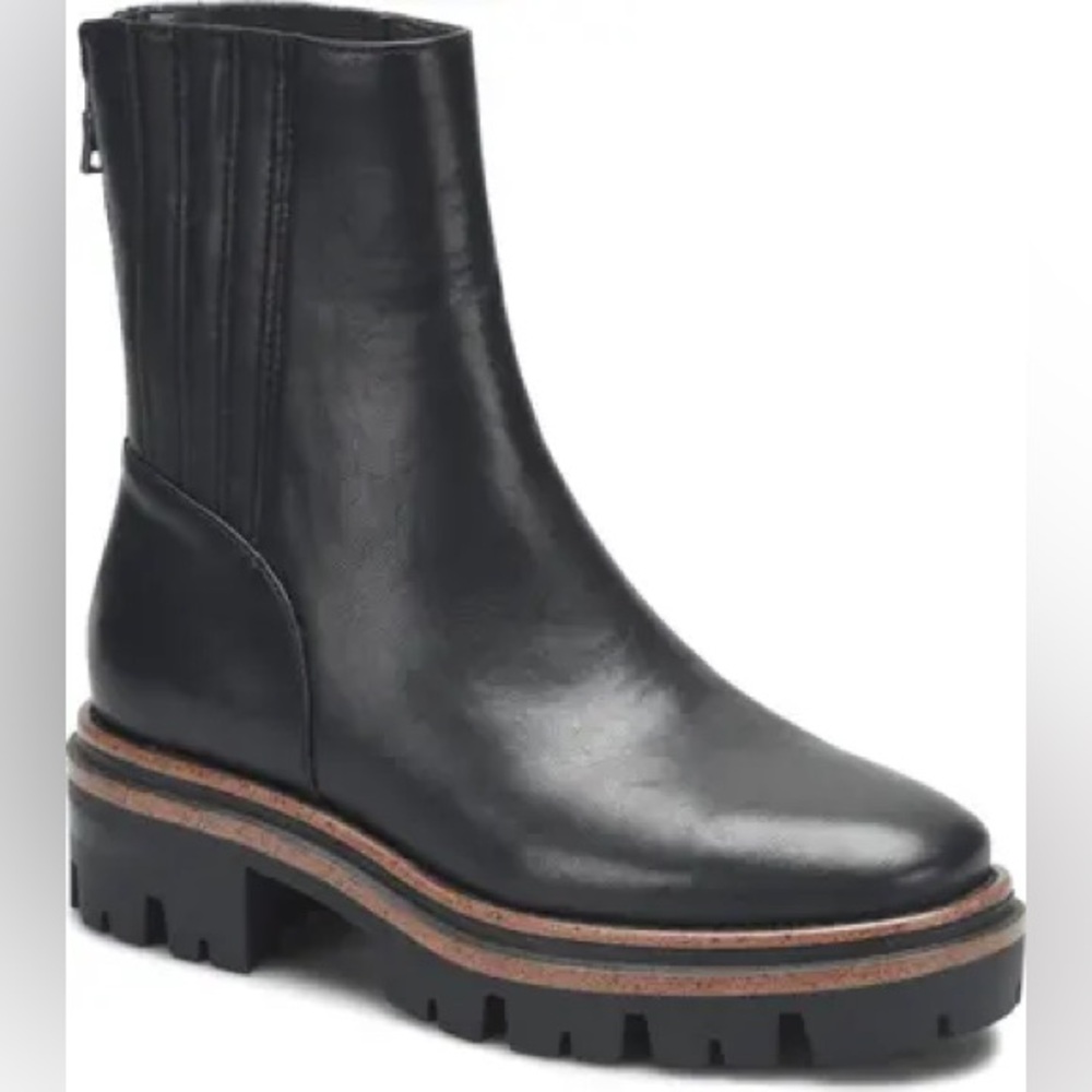 Korks Black Viví Lug Sole Boots